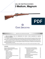 Manual de Instrucciones CZ 550 Magnum Medium Es