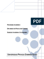 Proyecto Diplomado Psico Forense UPDS