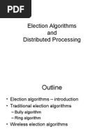 Election Algorithms and Distributed Processing