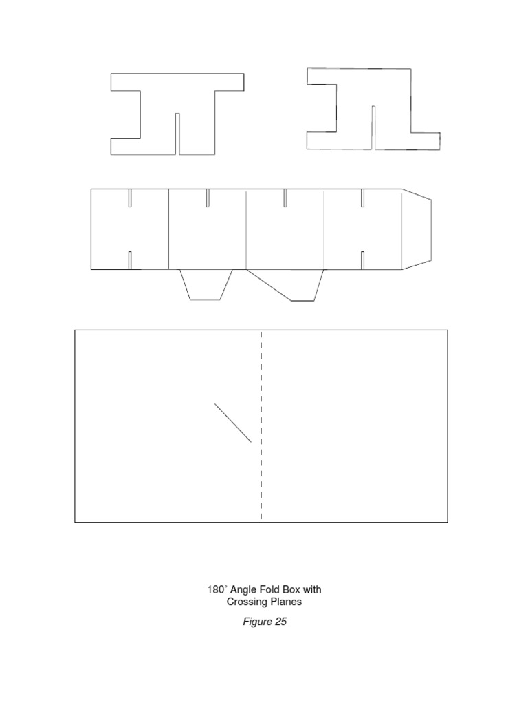 180° Angle Fold Box Design Guide | PDF