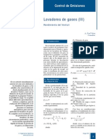 Rendimiento de lavadores Venturi para control de emisiones