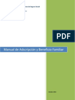Manual de Adscripción y Beneficio Familiar 2014