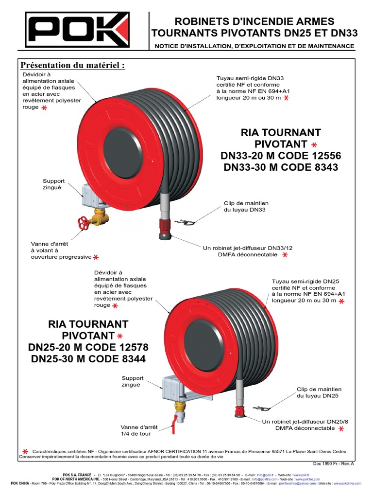 Installation RIA DN25 et DN33 | PDF | Science | Technologie (Général)