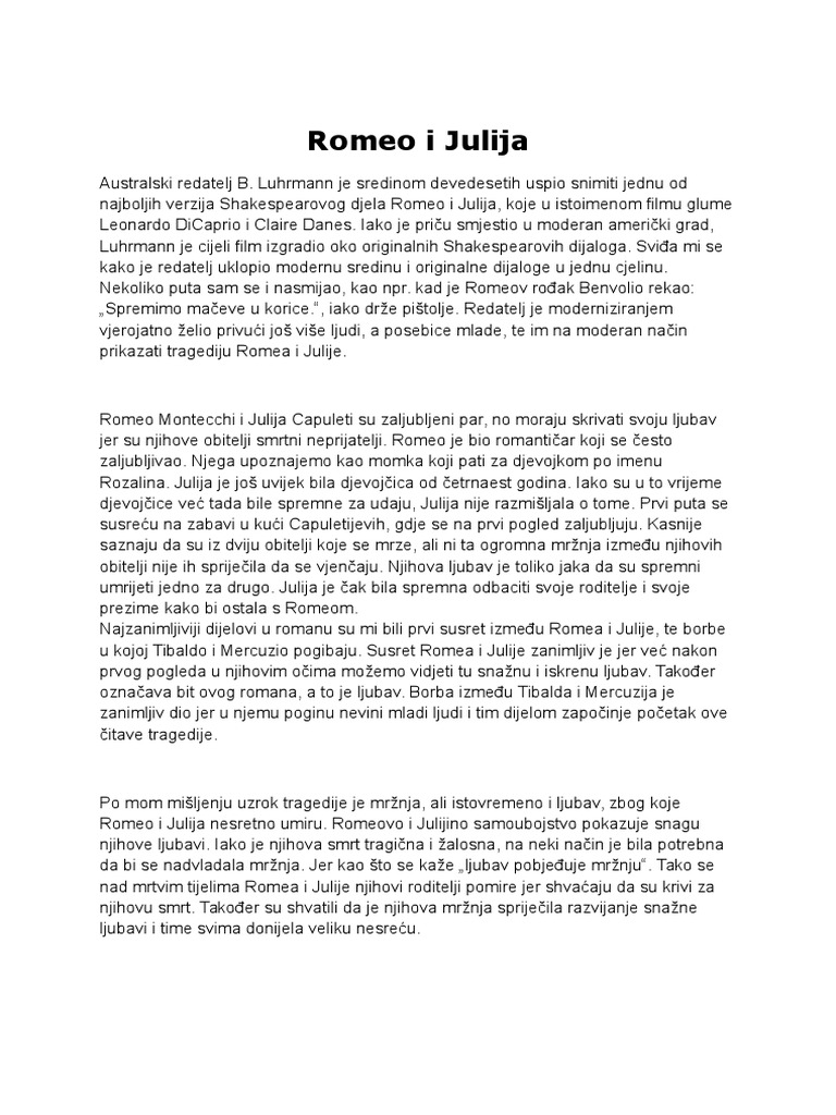 Romeo I Julija PDF