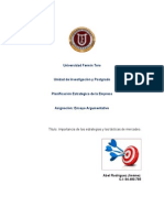 Ensayo Importancia de Las Estrategias y Las Tácticas de Mercadeo - Abel