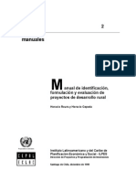Manual de Identificación, Formulación y Evluación de Proyectos Rurales