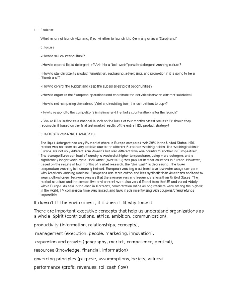 Procter and gamble case study analysis image