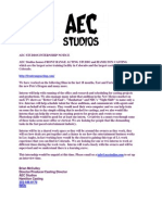 Aec Studios Internship