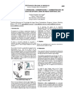 Metodologia Para Operacion, Conservación y Administracions de Unidades de Riego Caso de Estudio Zona de Riego Santiago Zac