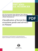 Classification of Boreal Forest Ecosystem Goods and Services in Finland