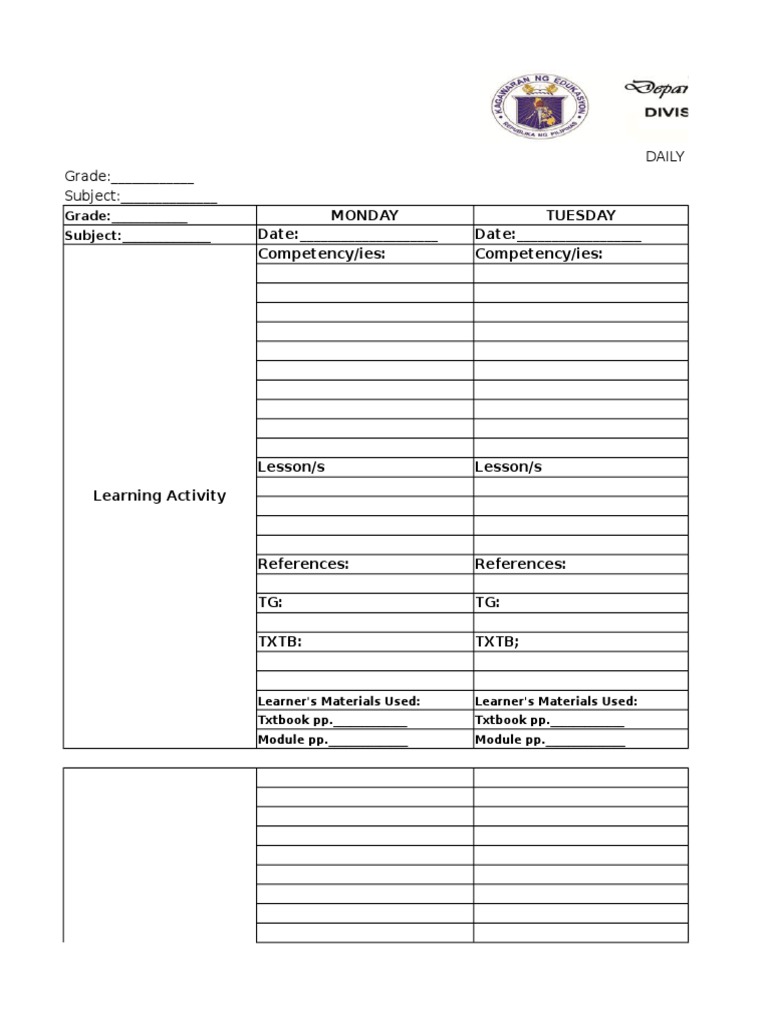 Daily Log June 2-6 | PDF