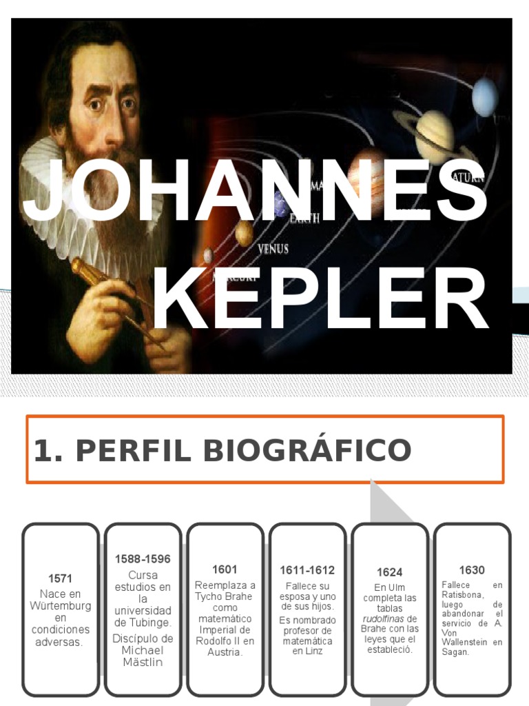 DIAPOSITIVAS DE JOHANNES KEPLER Johannes Kepler Astronomía