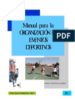 Organizar eventos deportivos