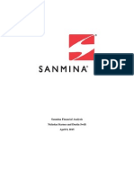Sanmina Financial Analysis Project PDF