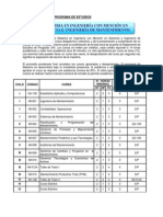 Plan de Estudios