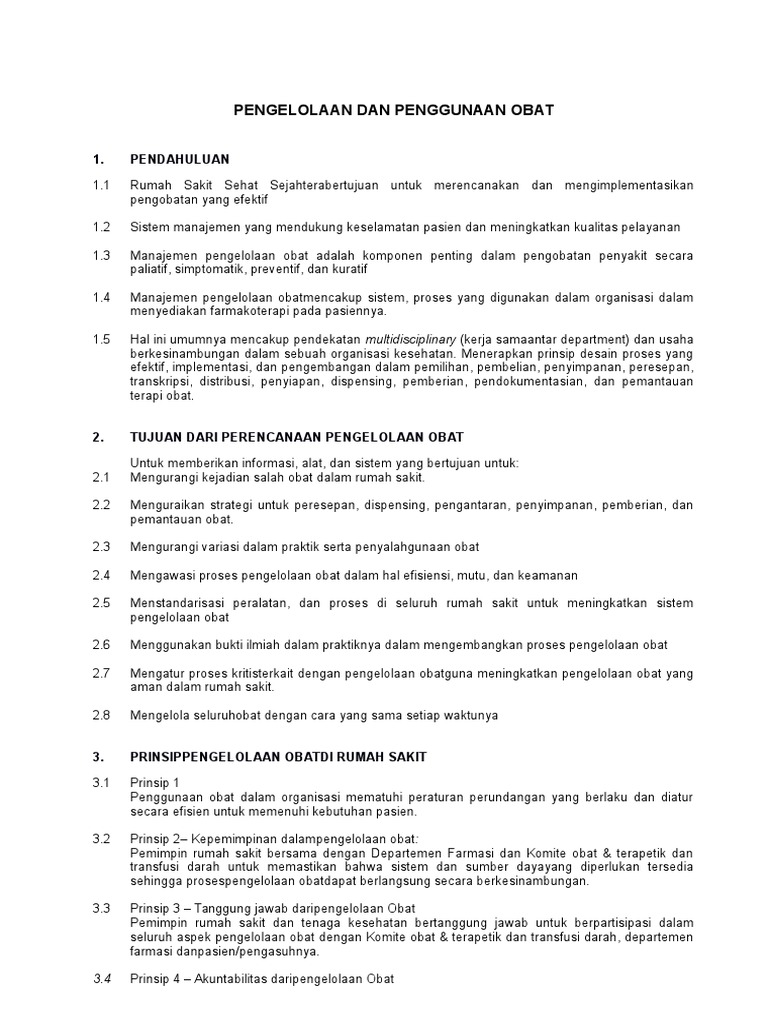 Contoh Kebijakan MPO | PDF