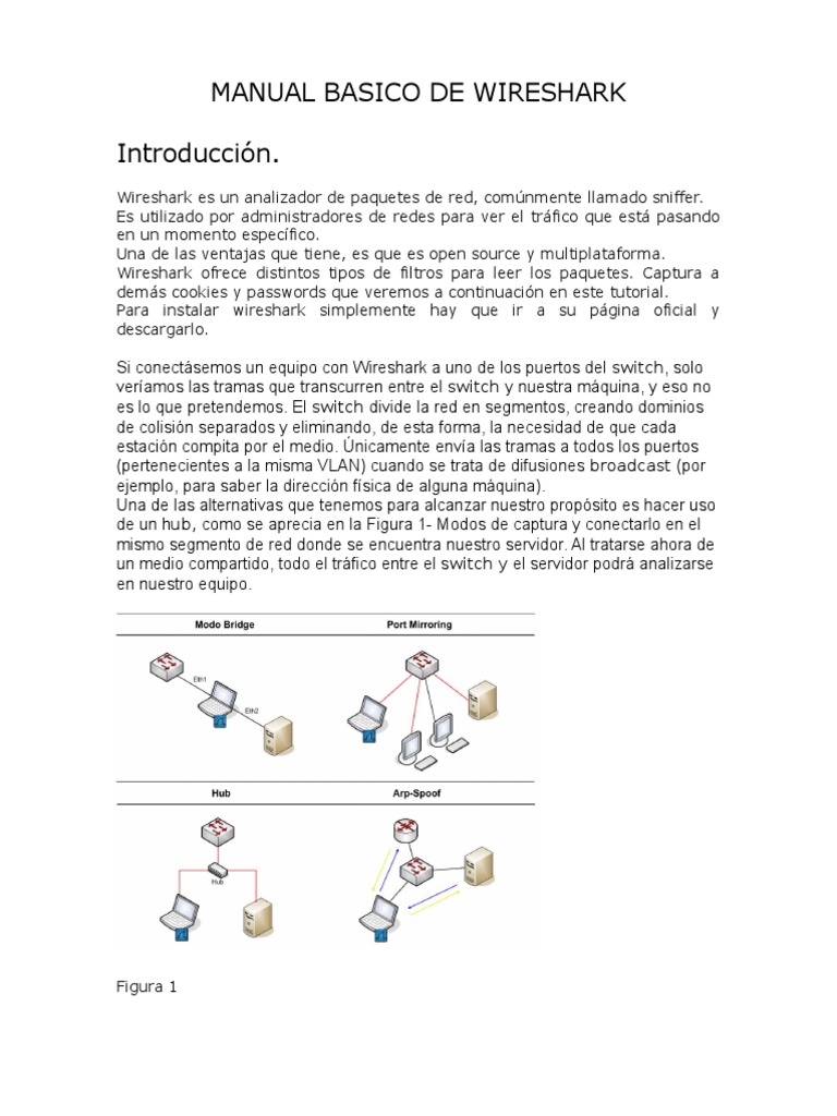 Manual Básico de Wireshark en Español | PDF | Conmutador de red ...