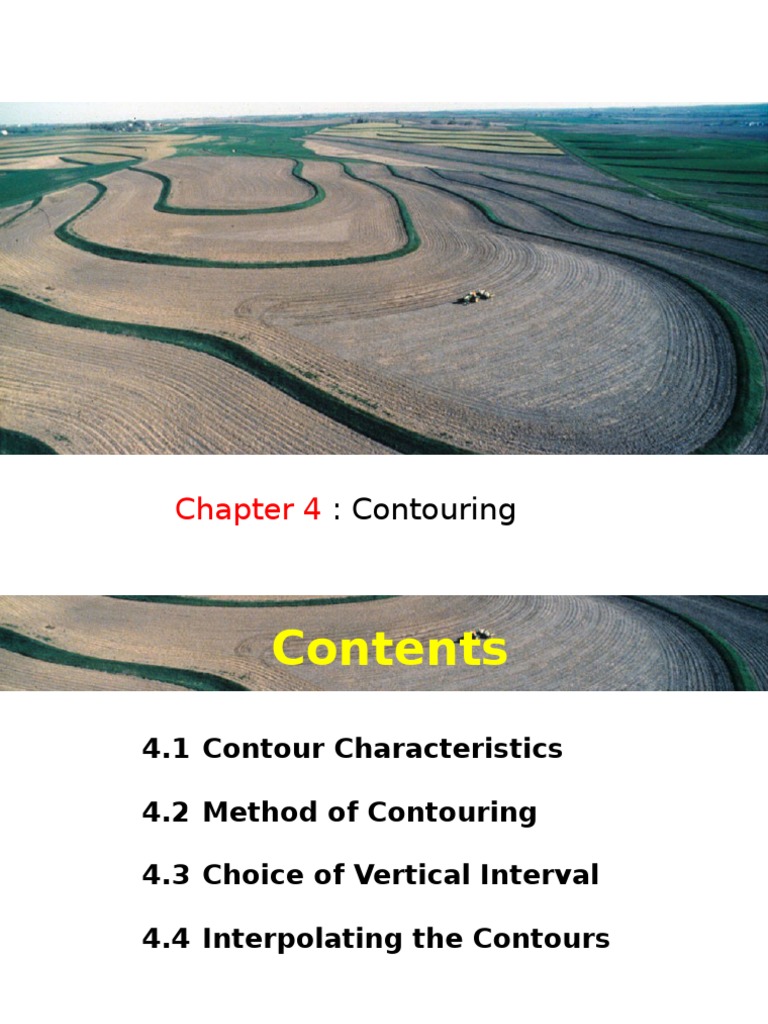 Land Surveying Chapter 2 Contouring Contour Line Surveying