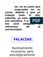 Tipos de Falacias