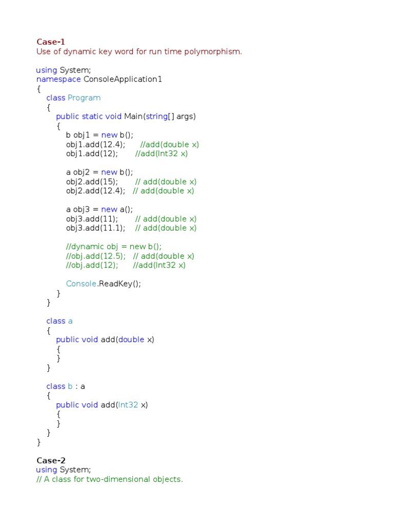 C# Case Studies | PDF | Constructor (Object Oriented Programming ...