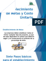 Establecimiento de Metas y Costo Unitario