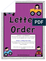 Letter Order Activity