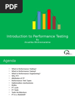 Introduction To Performance Testing: by Anushka Wickramaratne