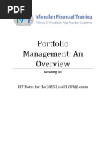 Portfolio management notes