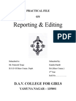 Reporting & Editing: D.A.V. College For Girls