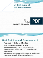 Grid Training Technique of Organizational Development: by Fr. Anil Eapen MACFAST, Thiruvalla