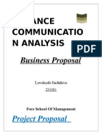 Advance Communication Analysis