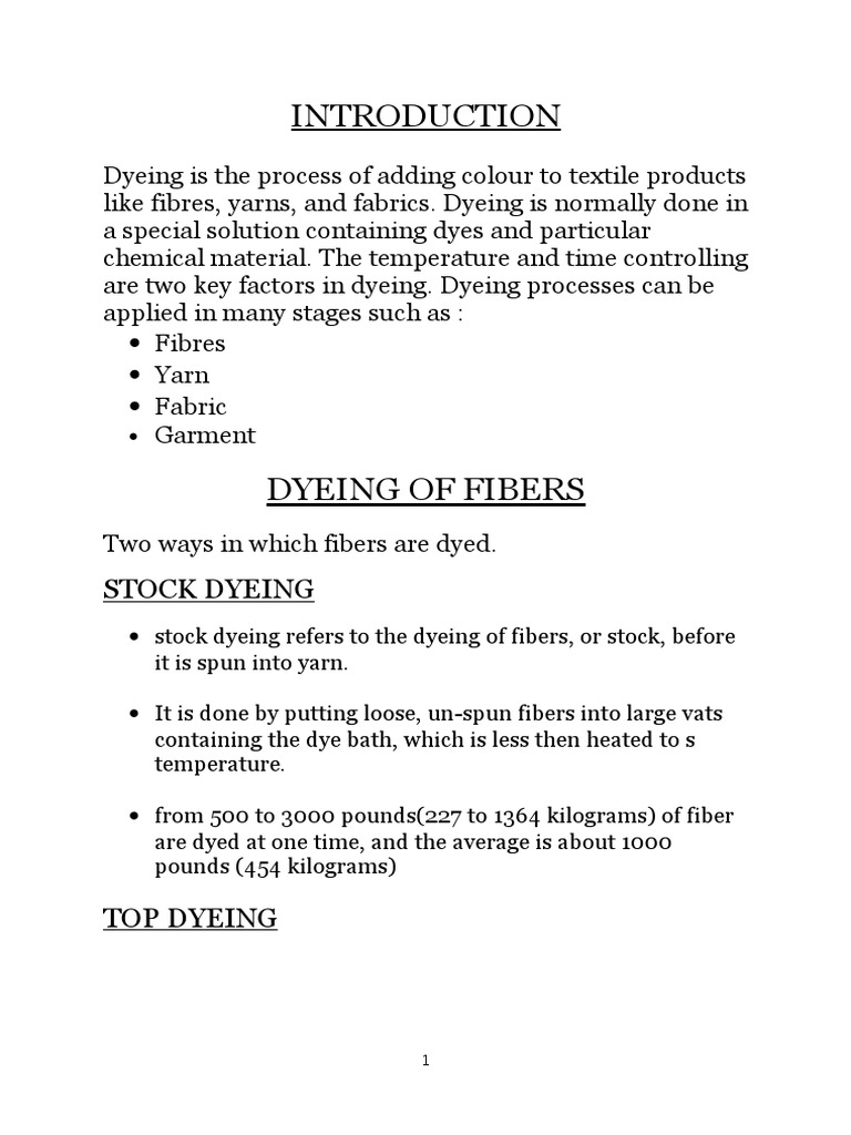 Dye Download Free Pdf Dyeing Textiles