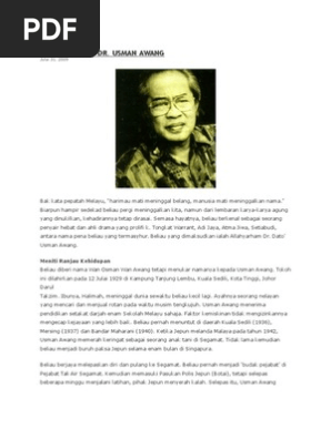 Biografi Dato Usman Awang Pdf