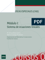 1. Sistema de Ecuaciones Lineales