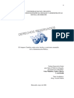 El Amparo Cautelar Contra Actos, Hechos U Osisiones de La Administracion Publica