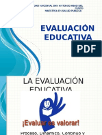 Tipos de Evaluación Del Aprendizaje 2015