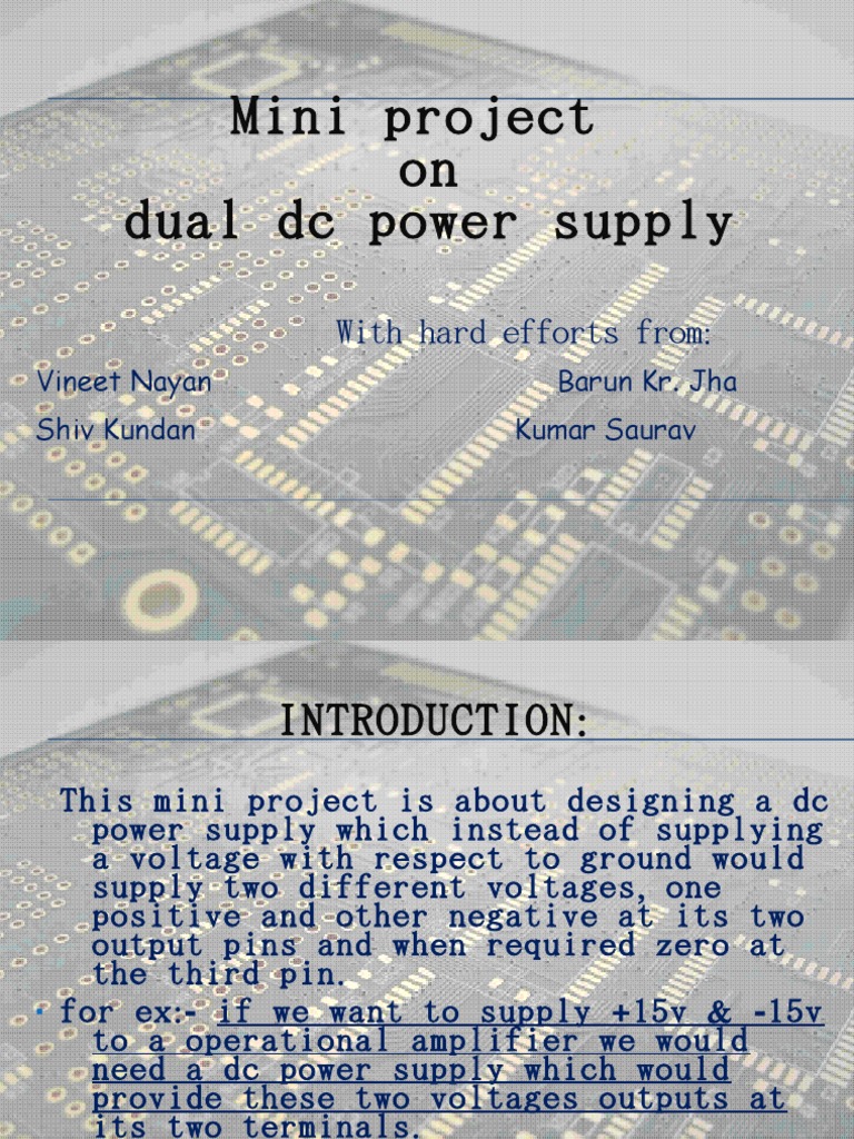 Dual Powersupply | PDF | Power Supply | Electrical Components