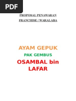 Proposal Franchise Ayam Penyet Cindelaras