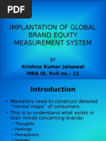 IMPLANTATION OF GLOBAL BRAND EQUITY MEASUREMENT SYSTEM.ppt