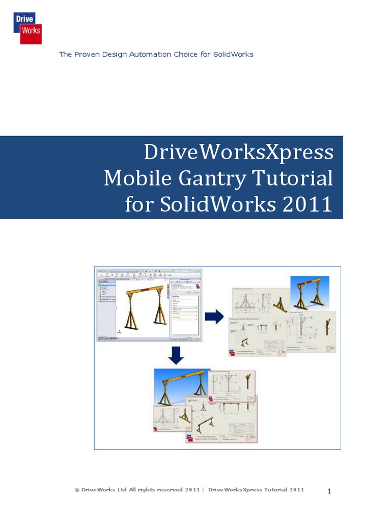DriveWorksXpressMobileGantryTutorial PDF | PDF | Parameter (Computer ...