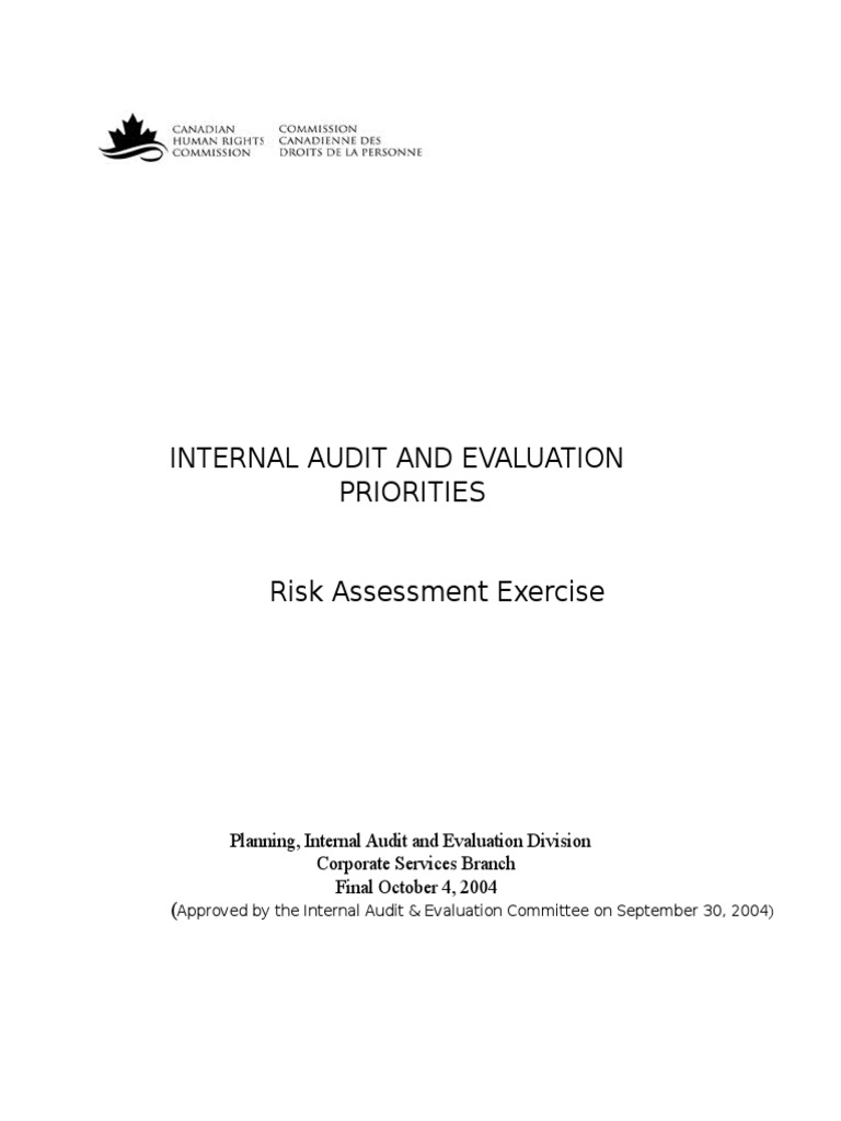 Internal Audit Risk Assessment Guide | PDF | Risk | Audit