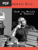 Download How to Write a Thesis - Umberto Eco  Caterina Mongiat Farina  Geoff Farina  Francesco Erspamer by Clara Zetkin SN261832476 doc pdf