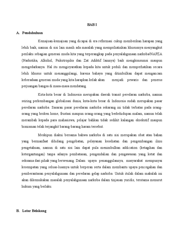 Makalah Narkoba