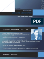 Gustavo Giovannoni - Patrimônio Urbano