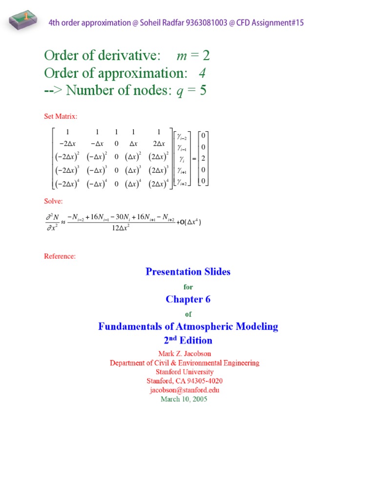 Derivative Order and Approximation Analysis | PDF | Teaching Methods ...