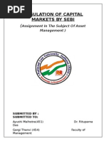 Regulation of Capital Markets by Sebi