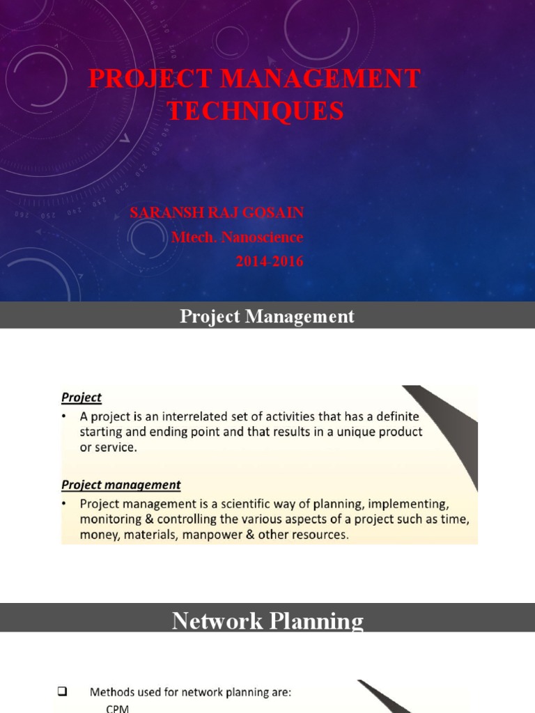 Project Management Techniques Overview | PDF | Art | Computers