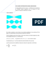 Frecuencia de Los Modos de Vibración de Ondas Estacionarias