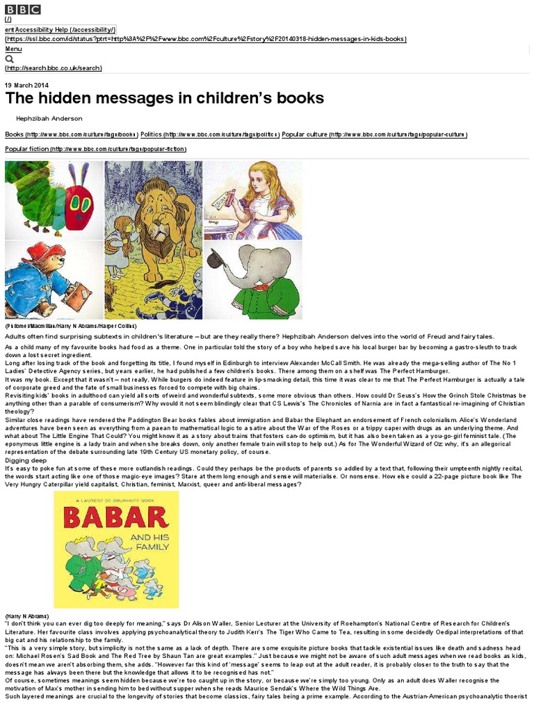 The Hidden Messages in Childrens Books — Firefox Children