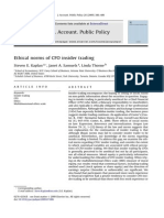 Ethical Norms of CFO Insider Trading 2009 Journal of Accounting and Public Policy